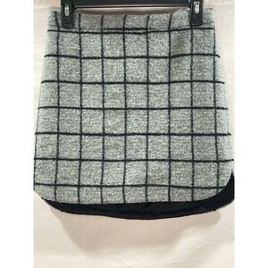 Women's Madewell Mini Skirt Plaid Wool Size 0